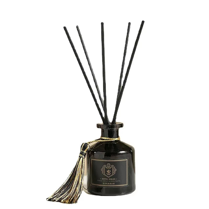 Aromeasy 200Ml Reed Diffuser Sets Homestay Hotel Bathroom Rattan Aromatherapy Glass Diffuser Air Freshener Home Fragrance