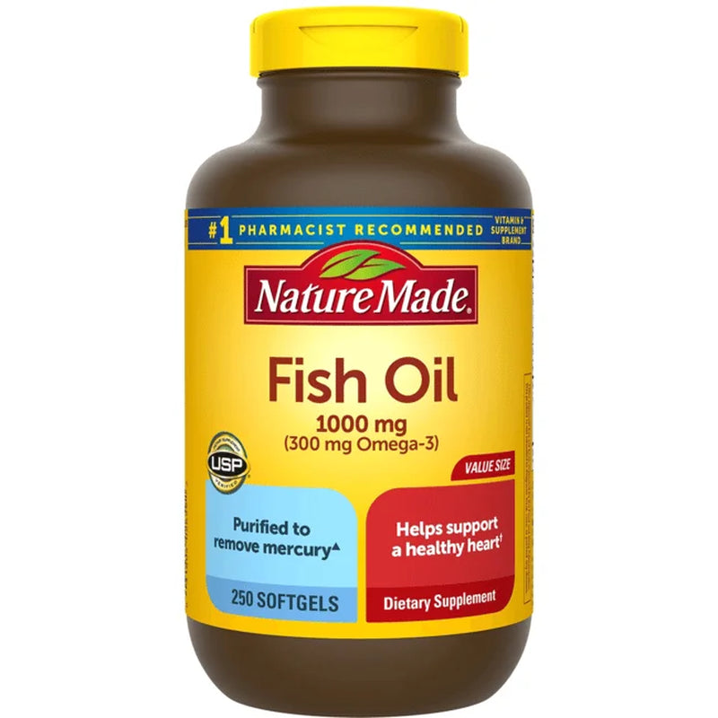 Fish Oil 1,000 Mg 250 Sgels