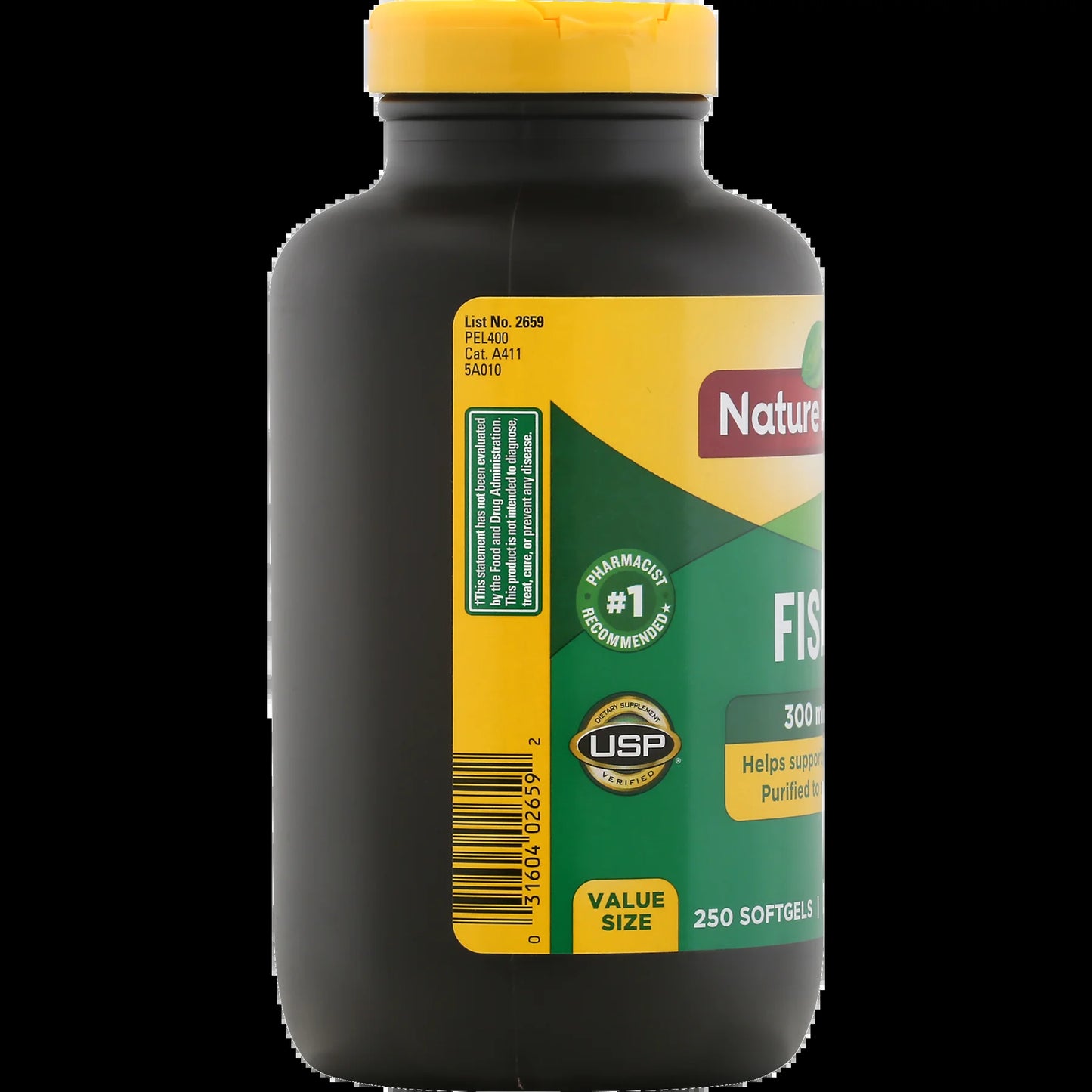 Fish Oil 1,000 Mg 250 Sgels