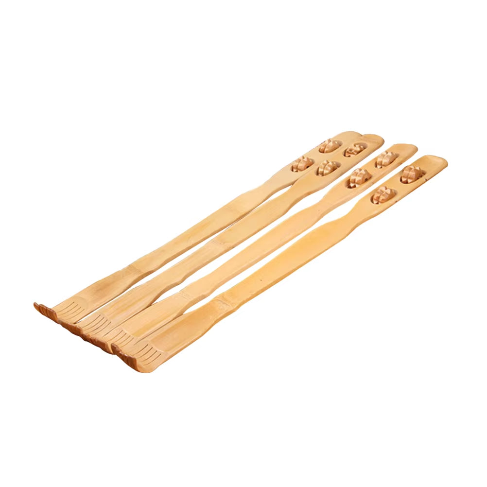 45Cm Bamboo Massager Back Scratcher Wood Body Roller Stick Backscratcher Wooden Back Scratcher