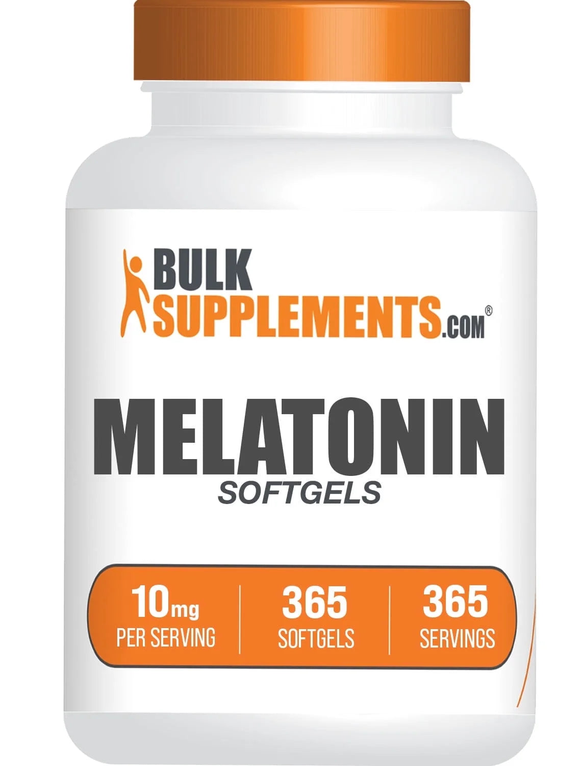 Bulksupplements Melatonin Softgels - Gluten Free, 10Mg per Serving (365 Softgels - 365 Servings)