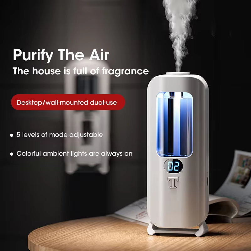 Mini Aromatherapy Machine Spray Air Purification Room Office Smart Essential Oil Diffuser USB Automatic Aromatherapy Machine