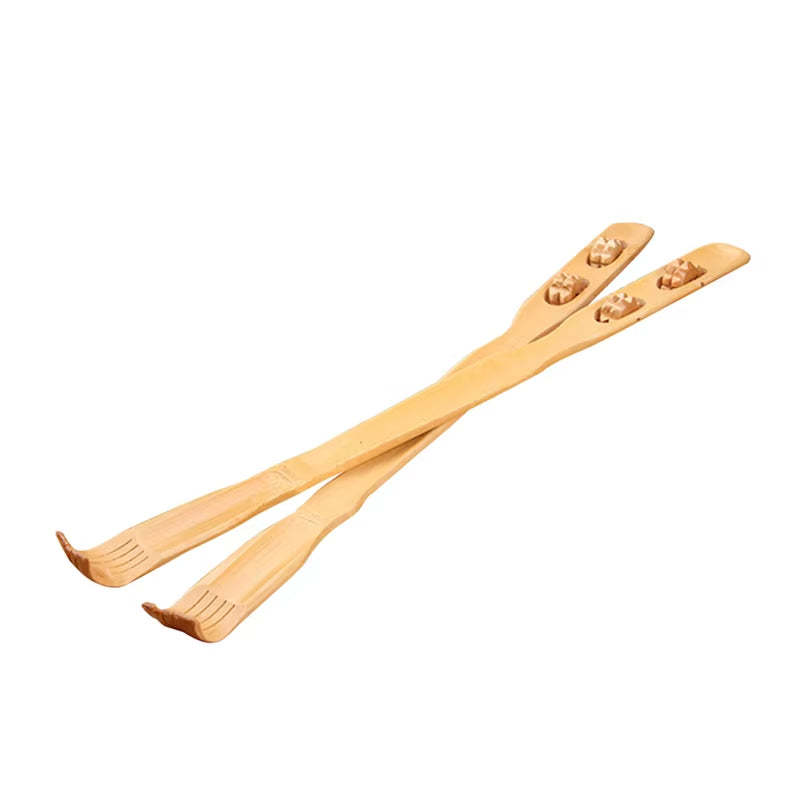 45Cm Bamboo Massager Back Scratcher Wood Body Roller Stick Backscratcher Wooden Back Scratcher
