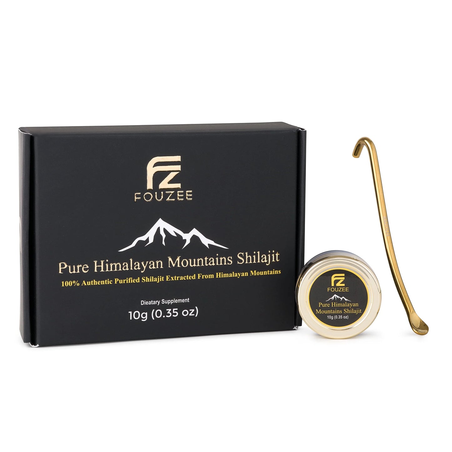 Pure Himalayan Mountains Shilajit - Authentic Hard Consistency, 10 Gram