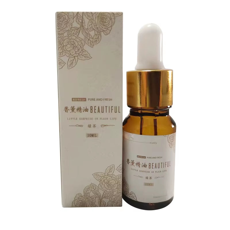 10ML Essential Oil,Diffuser Humidifier Massage Candle Hair Care Bergamot Clove Sandalwood Greentea Fruity Cherry Mango Blueberry