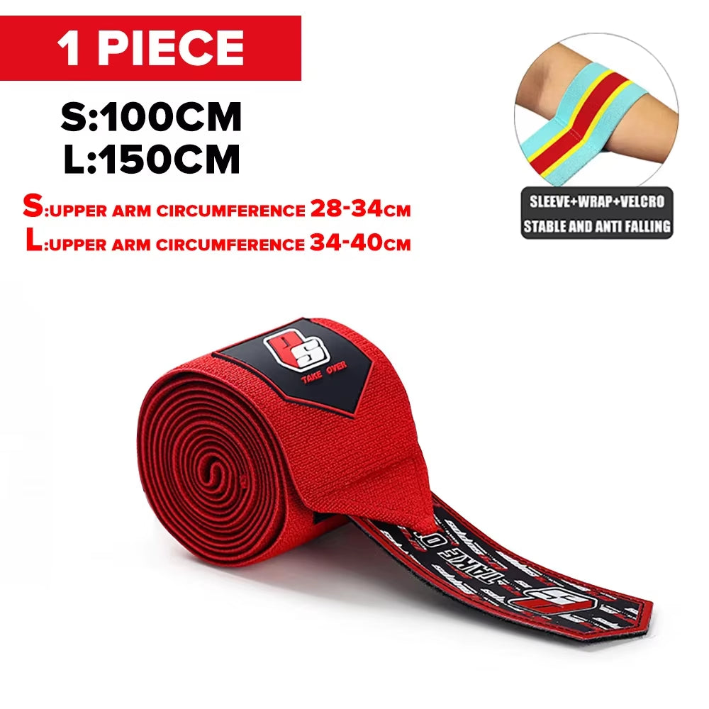 1PC PSIII 150Cm Premium Elbow Pads Wrap Strap Bandage Brace Support Gym Fitness Sport Protecter for Weightlifting Bench Press