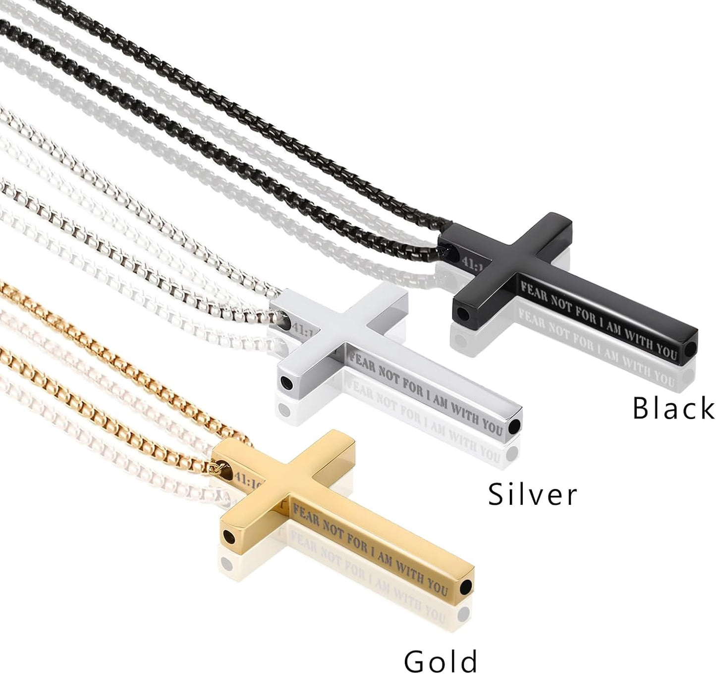 Cross Breathing Necklace for Anxiety Stress Relief, Quit Smoking Tools Breathlace Necklace, Positive Thinking Breathing Necklace, Fum Vaporless Inhaler Meditation Tools Necklace,Black