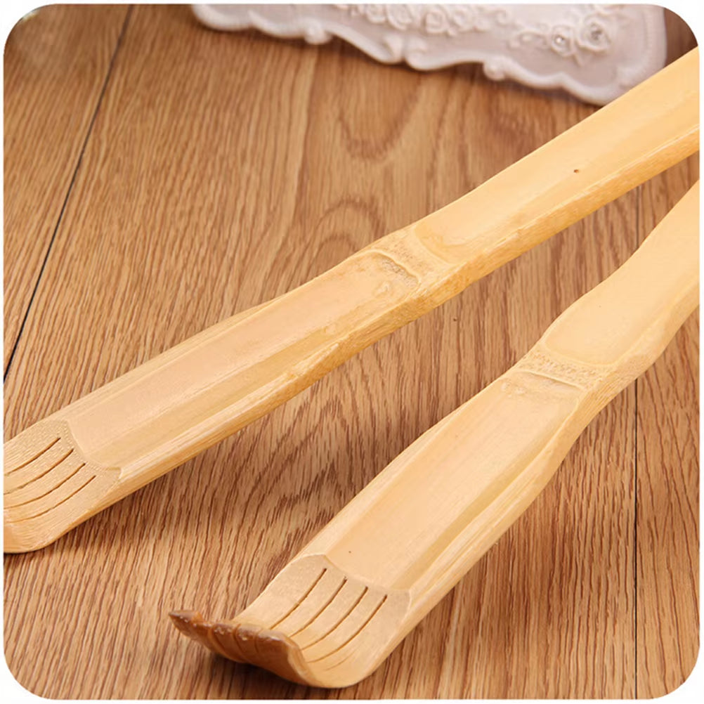 45Cm Bamboo Massager Back Scratcher Wood Body Roller Stick Backscratcher Wooden Back Scratcher