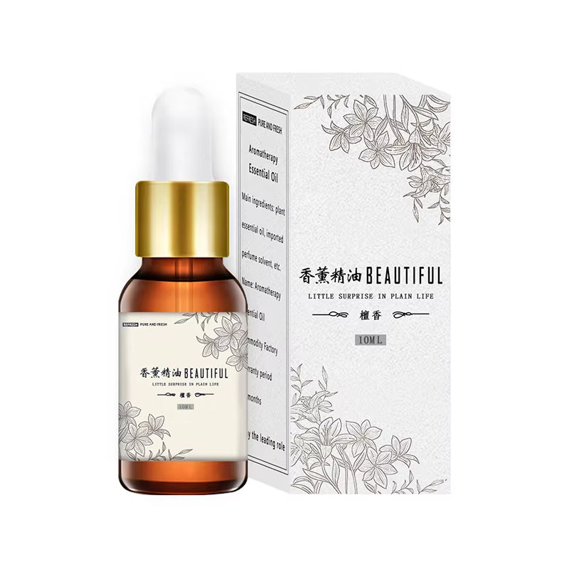 10ML Essential Oil,Diffuser Humidifier Massage Candle Hair Care Bergamot Clove Sandalwood Greentea Fruity Cherry Mango Blueberry
