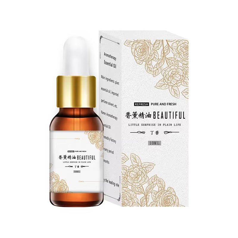 10ML Essential Oil,Diffuser Humidifier Massage Candle Hair Care Bergamot Clove Sandalwood Greentea Fruity Cherry Mango Blueberry