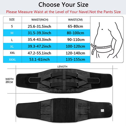 Double Pull Back Lumbar Support Belt Waist Orthopedic Corset Men Women Spine Decompression Waist Trainer Brace Back Pain Relief