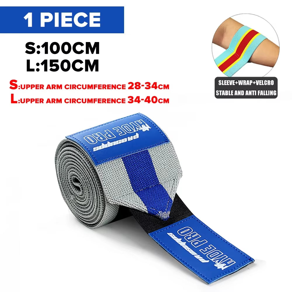 1PC PSIII 150Cm Premium Elbow Pads Wrap Strap Bandage Brace Support Gym Fitness Sport Protecter for Weightlifting Bench Press
