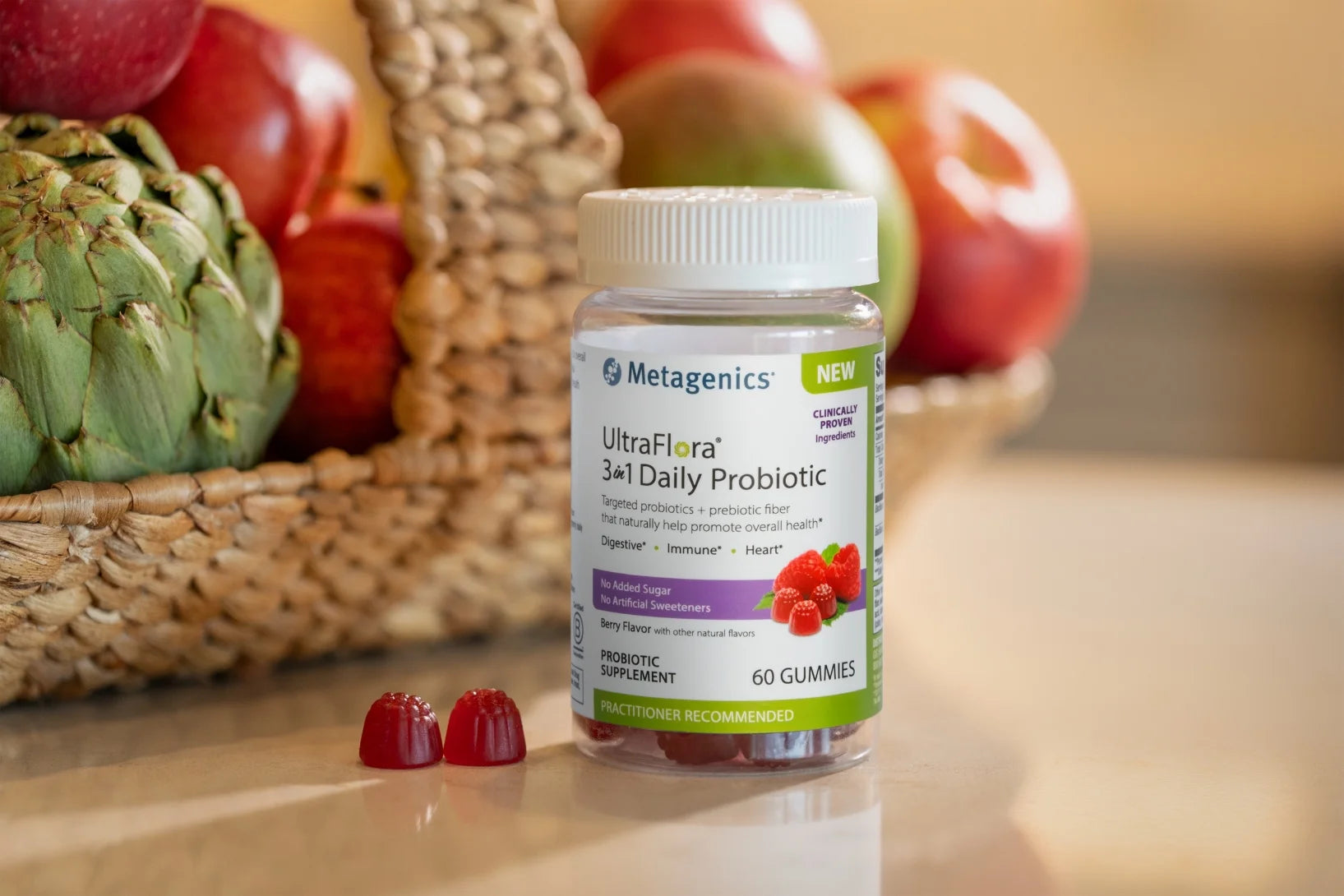 - Ultraflora 3 in 1 Daily Probiotic Supplement to Support Gut and Immune Health for Adults and Children* - 60 Gummies