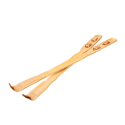 45Cm Bamboo Massager Back Scratcher Wood Body Roller Stick Backscratcher Wooden Back Scratcher