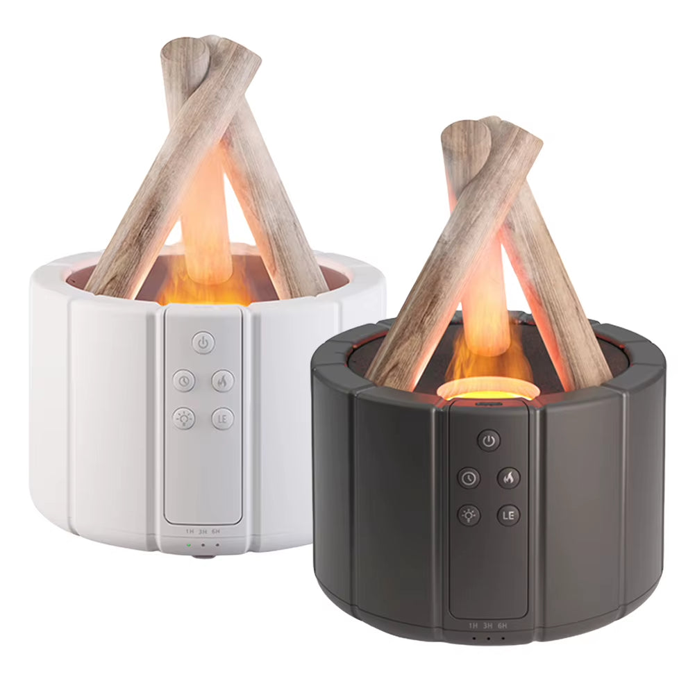 250Ml Bonfire Aromatherapy Essential Oil Diffuser Night Light Ultrasonic Aroma Diffuser with Remote Control Cool Mist Humidifier