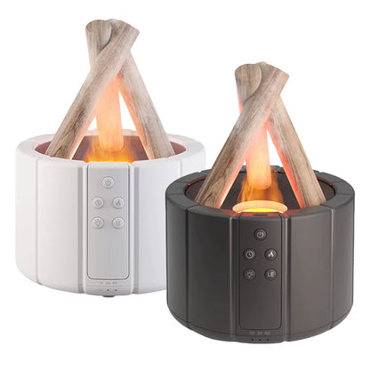 250Ml Bonfire Aromatherapy Essential Oil Diffuser Night Light Ultrasonic Aroma Diffuser with Remote Control Cool Mist Humidifier