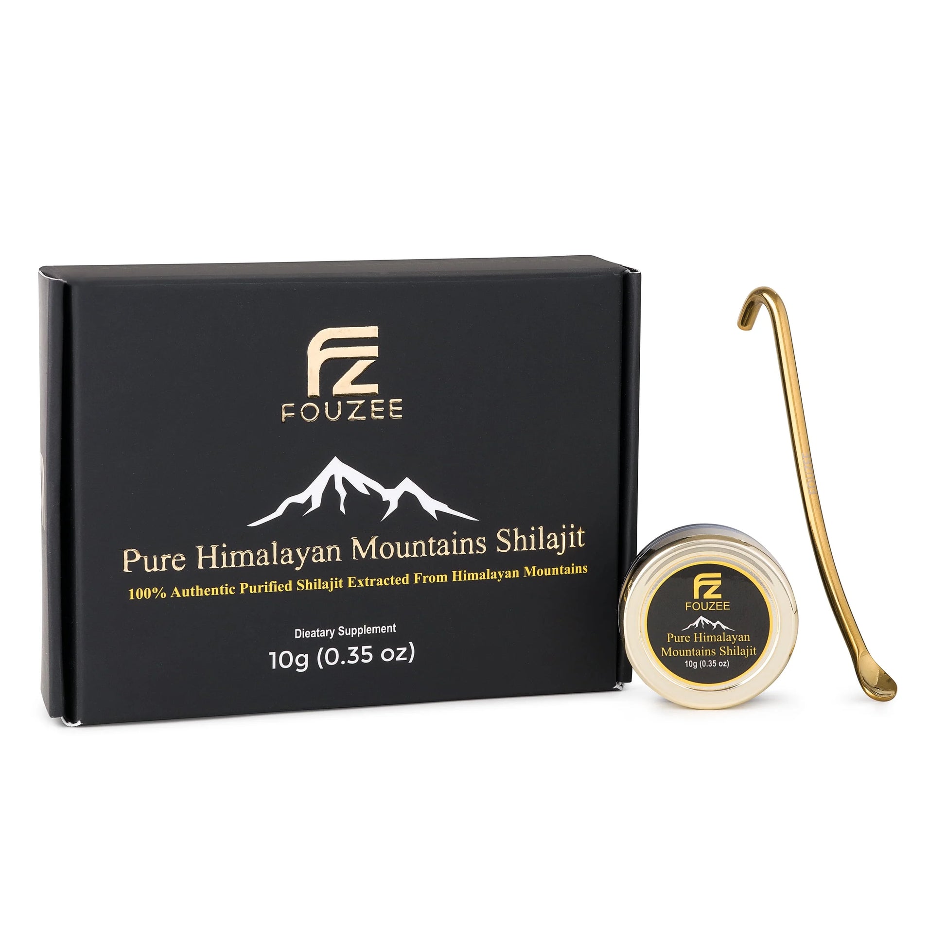 Pure Himalayan Mountains Shilajit - Authentic Hard Consistency, 10 Gram