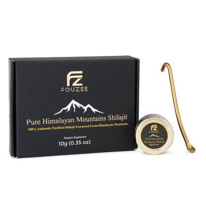 Pure Himalayan Mountains Shilajit - Authentic Hard Consistency, 10 Gram
