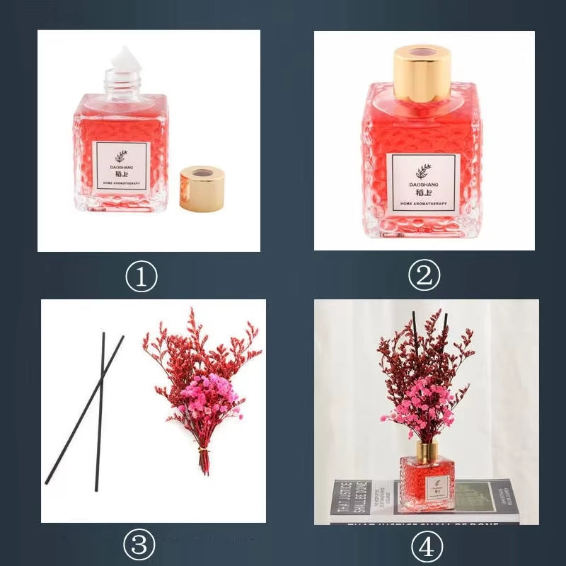 Dried Flower Reed Diffuse Air Freshener Office Home Fragrance Toilet Fragrance 80Ml