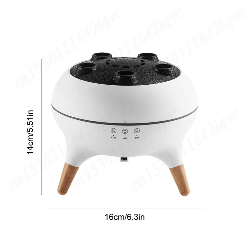 Dynamic Jellyfish Air Humidifier Essential Oil Diffuser with Colorful Night Lights Aromatherapy Diffuser for Home Bedroom Office