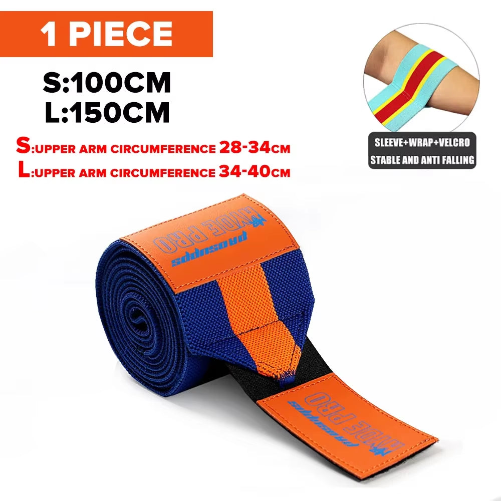 1PC PSIII 150Cm Premium Elbow Pads Wrap Strap Bandage Brace Support Gym Fitness Sport Protecter for Weightlifting Bench Press