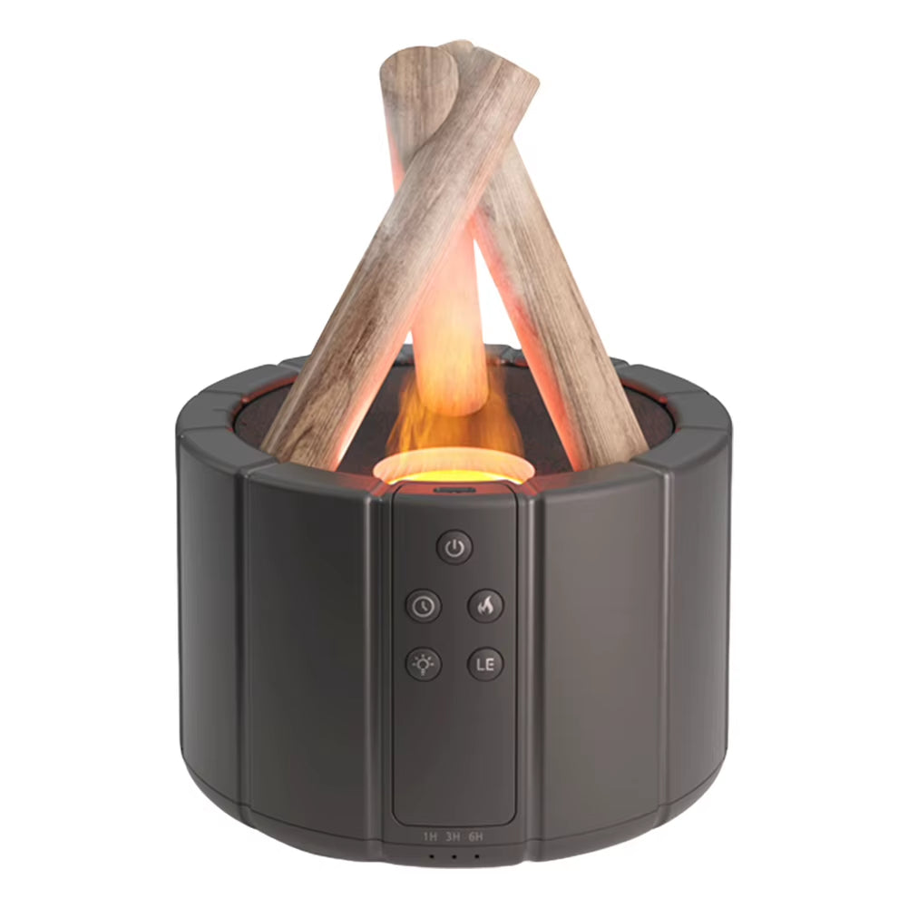 250Ml Bonfire Aromatherapy Essential Oil Diffuser Night Light Ultrasonic Aroma Diffuser with Remote Control Cool Mist Humidifier