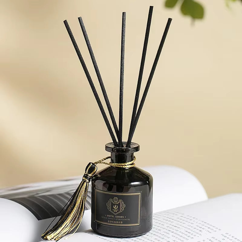 Aromeasy 200Ml Reed Diffuser Sets Homestay Hotel Bathroom Rattan Aromatherapy Glass Diffuser Air Freshener Home Fragrance