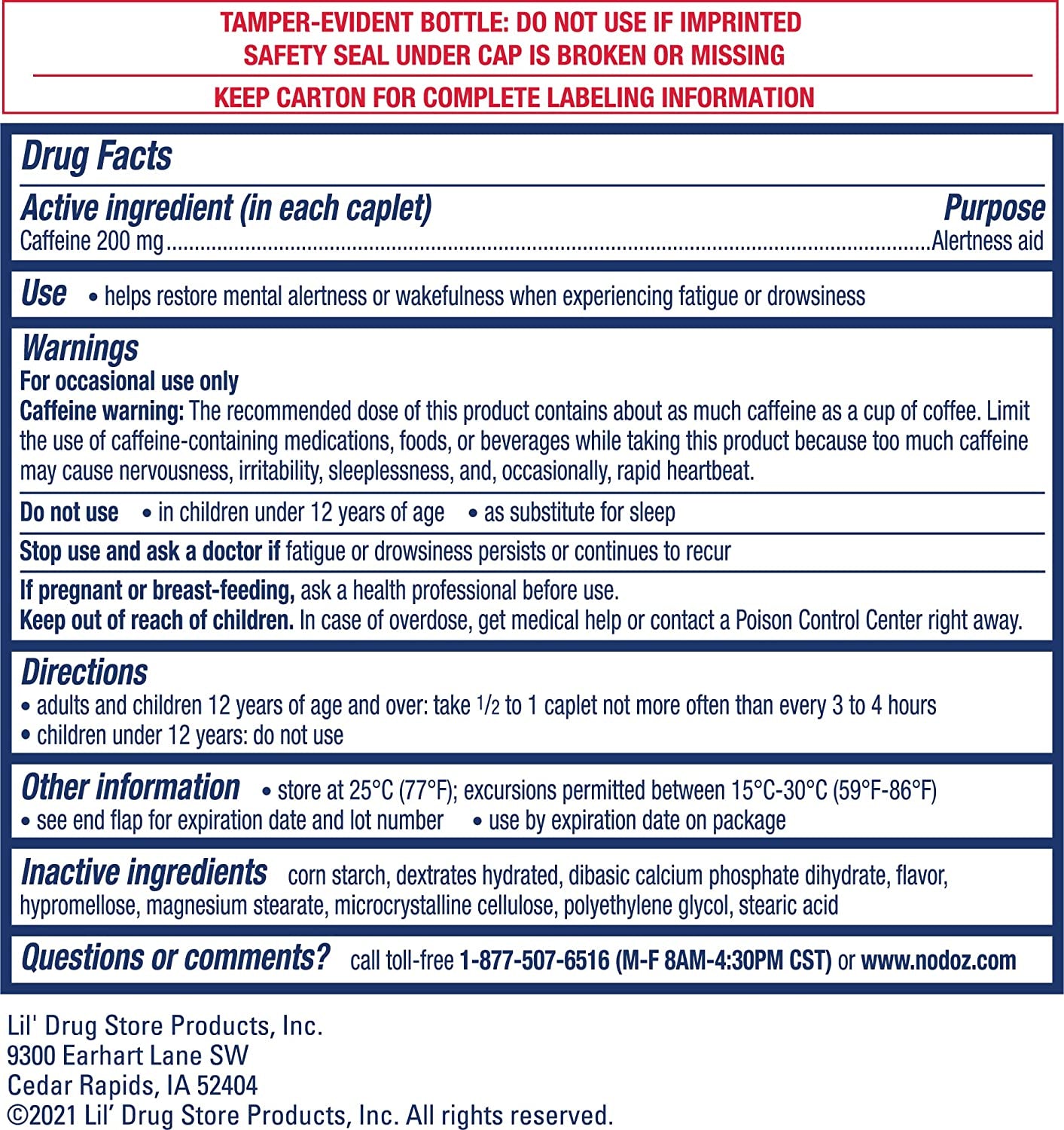 200Mg Caffeine Pills Maximum Strength, 120 Caplets Total