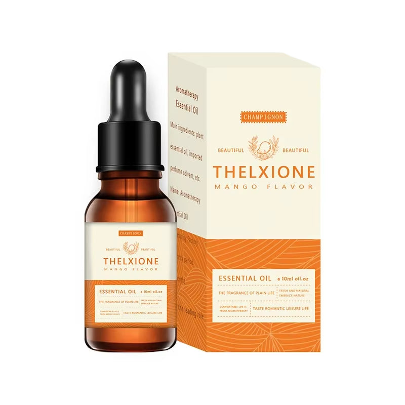 10ML Essential Oil,Diffuser Humidifier Massage Candle Hair Care Bergamot Clove Sandalwood Greentea Fruity Cherry Mango Blueberry