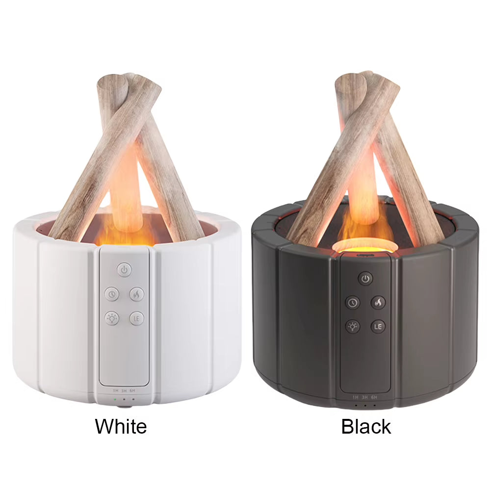 250Ml Bonfire Aromatherapy Essential Oil Diffuser Night Light Ultrasonic Aroma Diffuser with Remote Control Cool Mist Humidifier