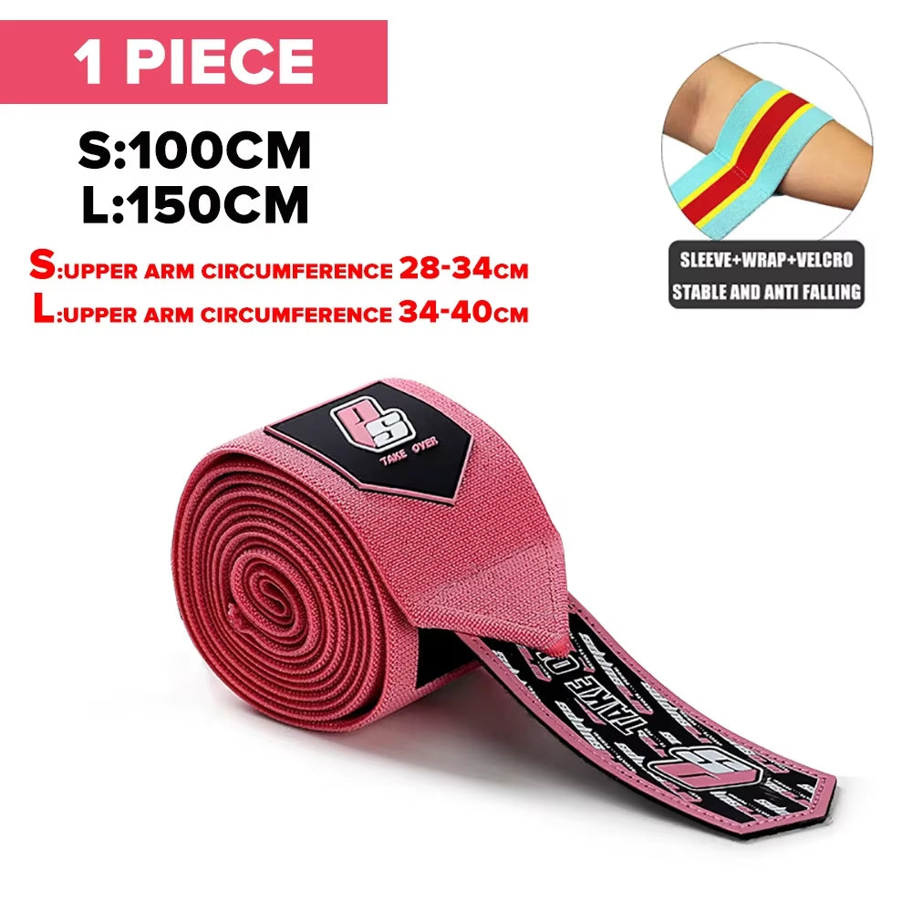 1PC PSIII 150Cm Premium Elbow Pads Wrap Strap Bandage Brace Support Gym Fitness Sport Protecter for Weightlifting Bench Press
