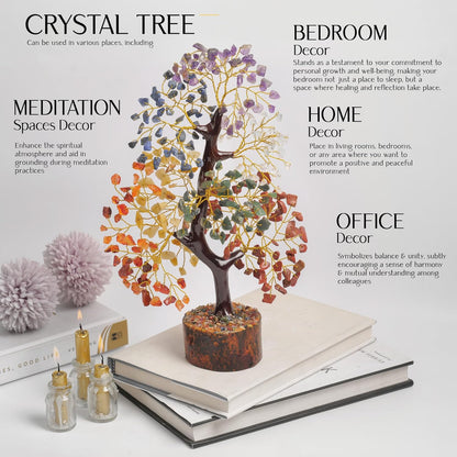 7 Chakra Tree of Life, Crystals and Healing Stones, Crystal Tree of Life, Gemstone Tree, House Warming Gifts New Home, Healing Crystals, Gift for Women
