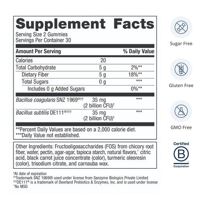 - Ultraflora 3 in 1 Daily Probiotic Supplement to Support Gut and Immune Health for Adults and Children* - 60 Gummies